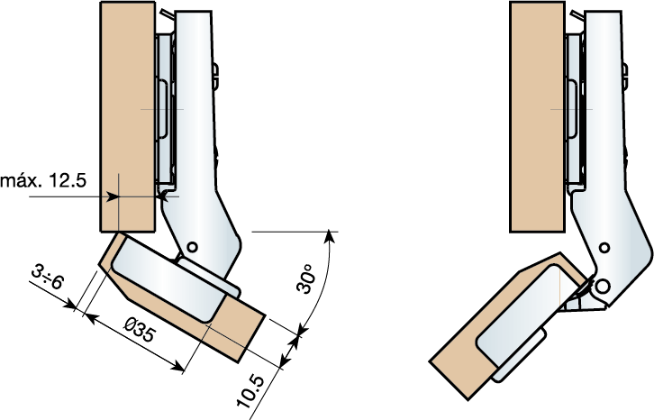 Mesuco 143 rapid 30-140 degree technical diagram