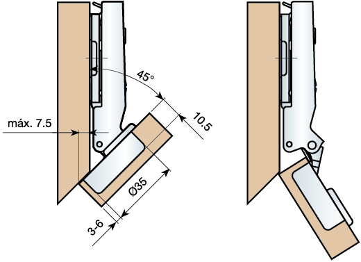 Mesuco full overlay -45 degree technical diagram