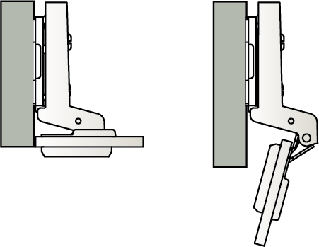 Samsung full overlay glass door hinge technical diagram