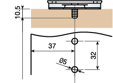 Mounting Plates steel technical diagram