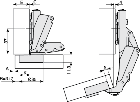 Mesuco 131 full overlay 110 degree technical diagram